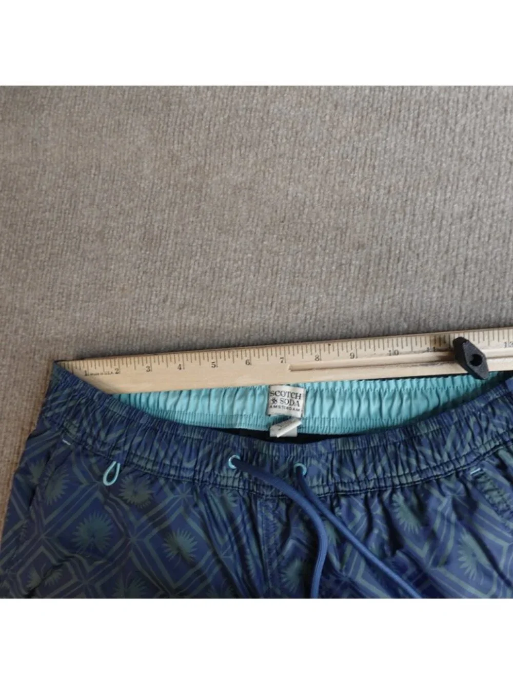 Scotch & Soda Shorts Small Geometric Lined Drawstring